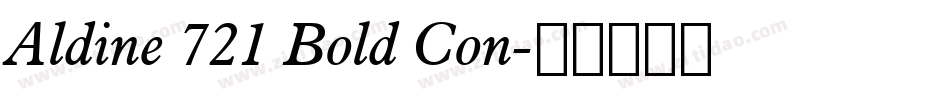Aldine 721 Bold Con字体转换